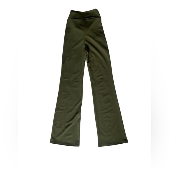 Windsor High-Waist Green Wide-Leg Pants - Picture 13 of 14